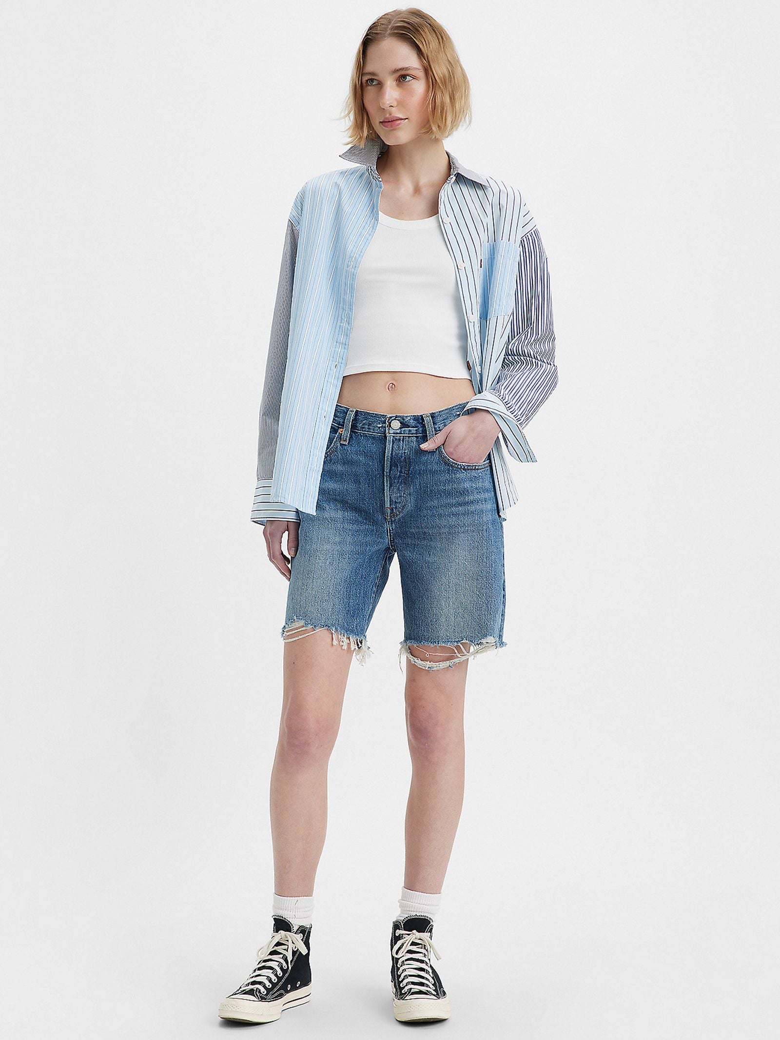 Levis 501 90S Short Happy Break Glue Store