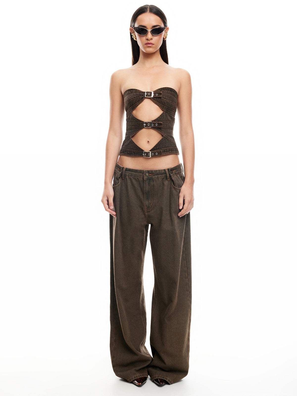 Lioness Buckle Corset | Petrol