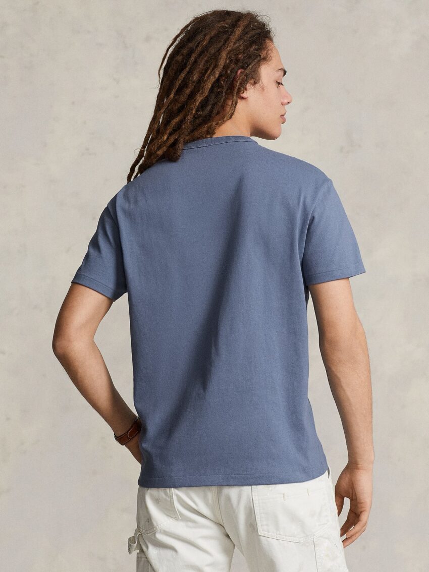 Heavy Weight Jersey T-Shirt in Capri Blue