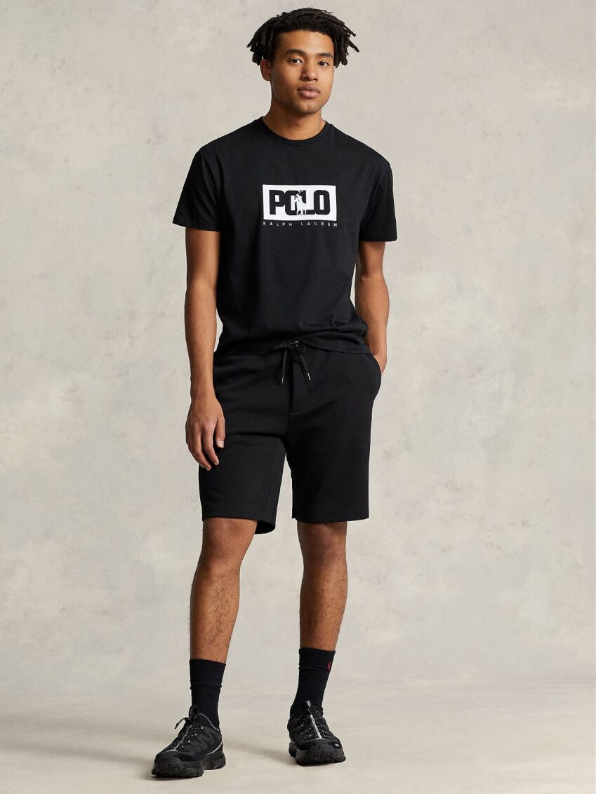 Polo Volley T-Shirt in Black