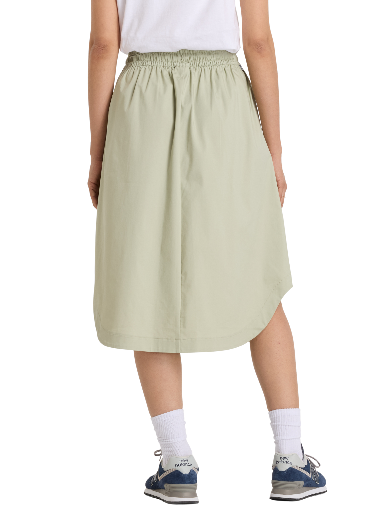Twill Midi Skirt
