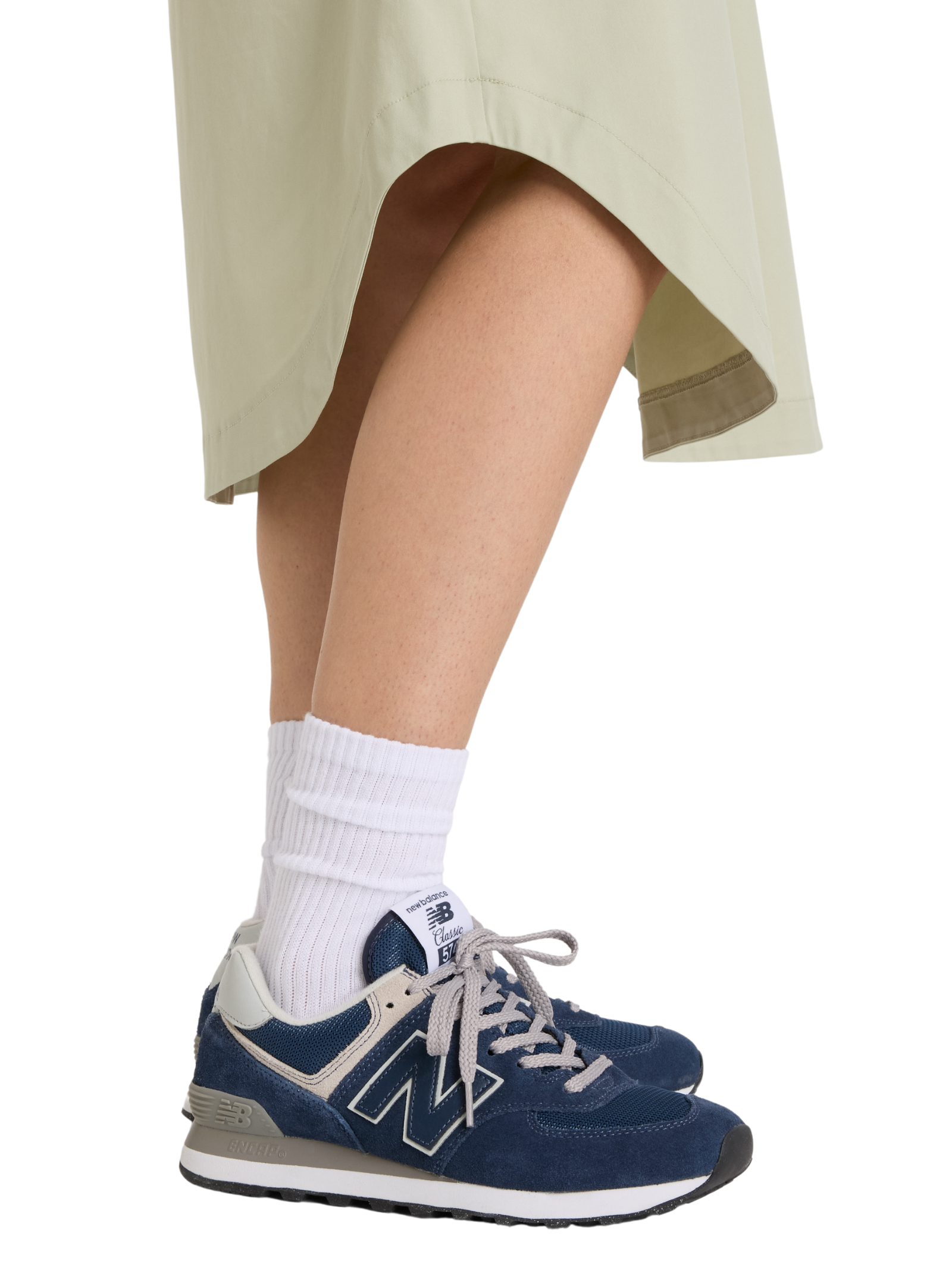 Twill Midi Skirt