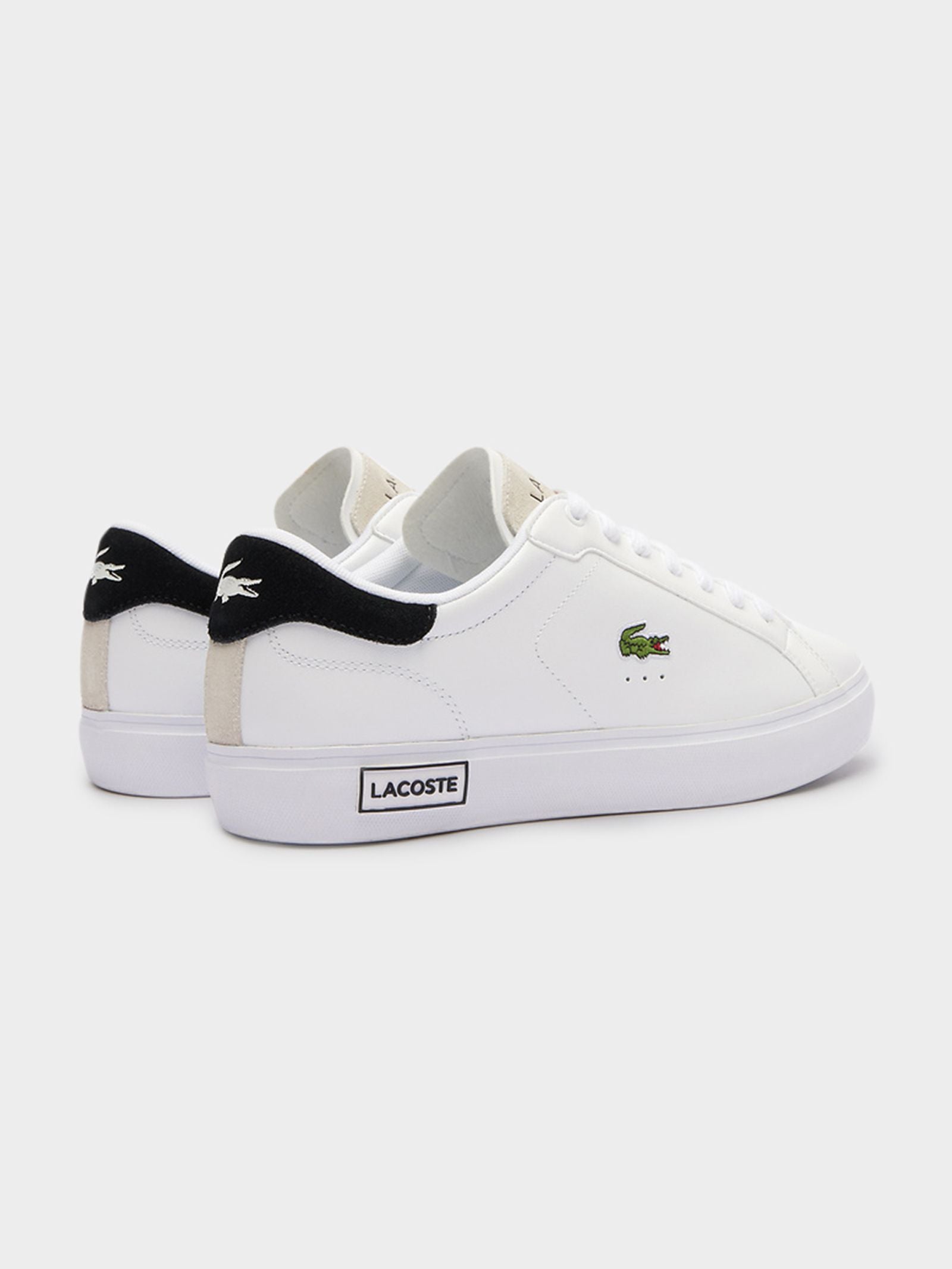 Lacoste Mens Powercourt 124 Sneakers White/Black