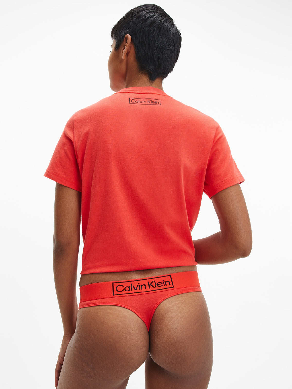 Reimagined Heritage Thong in Tuscan Terracotta Red