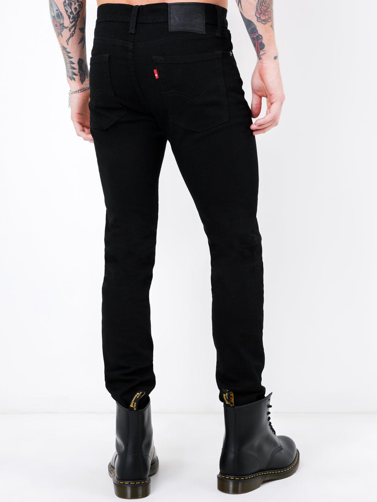 510 Skinny Fit Jeans in Nightshine Black Denim