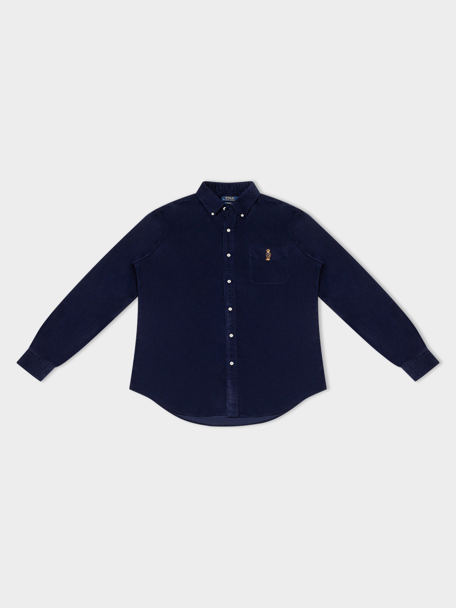 Custom Bear Embroidery Cord Shirt