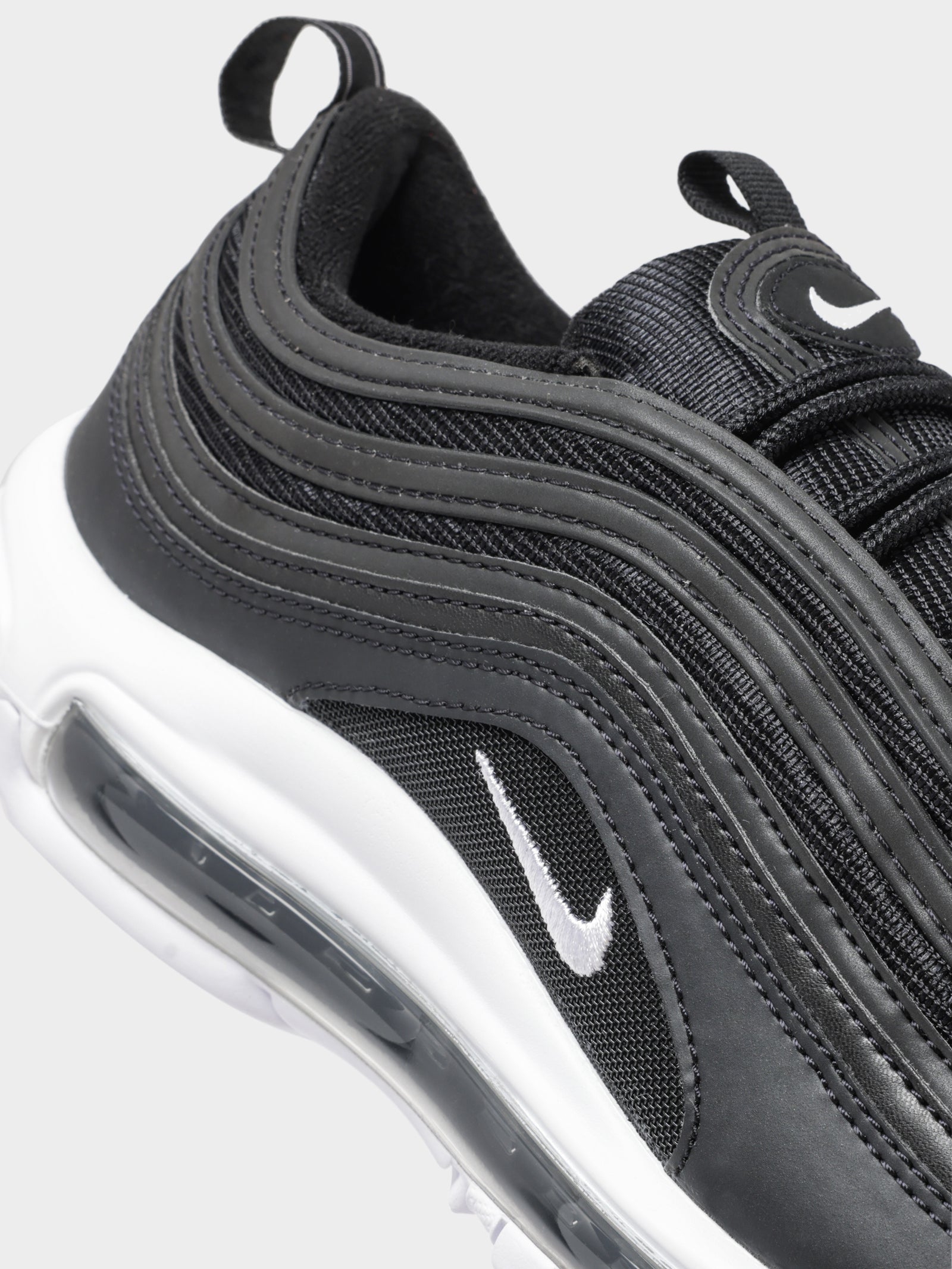 Nike Mens Air Max 97 Sneakers Black/White Glue Store