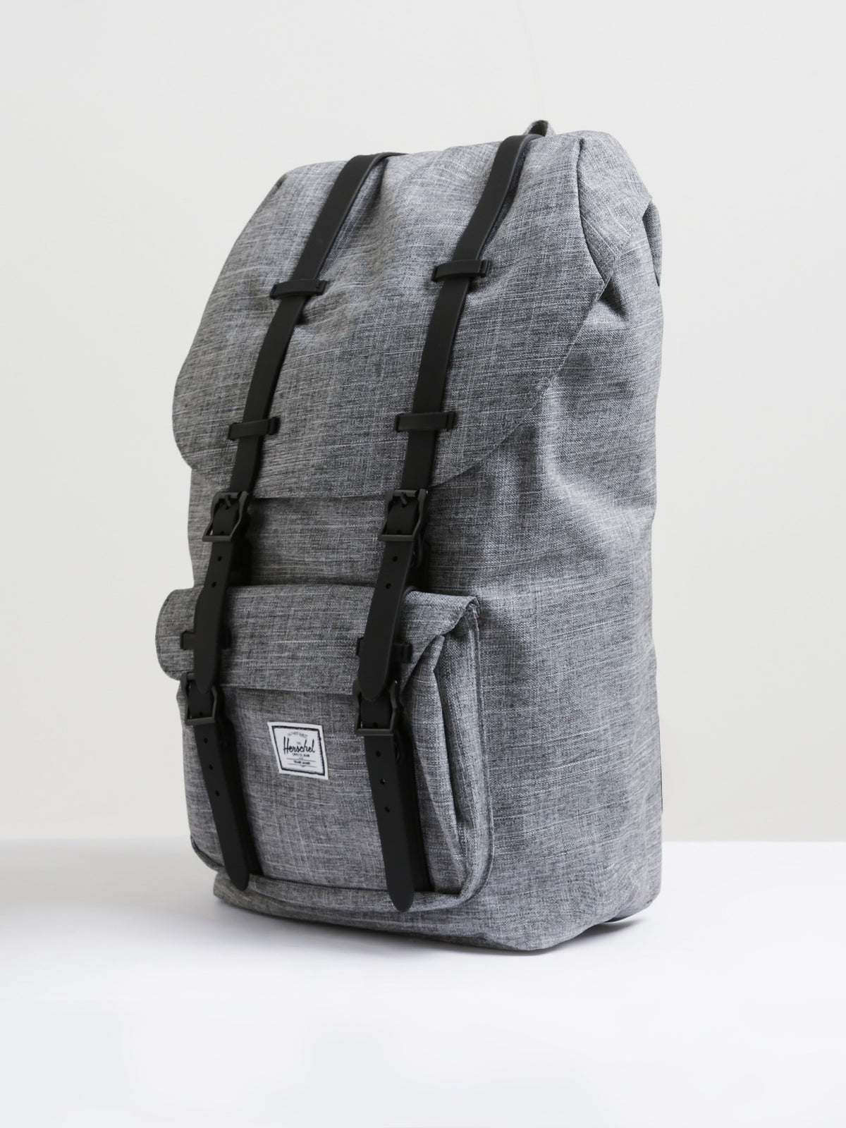 Unisex Little America Backpack in Grey Crosshatch