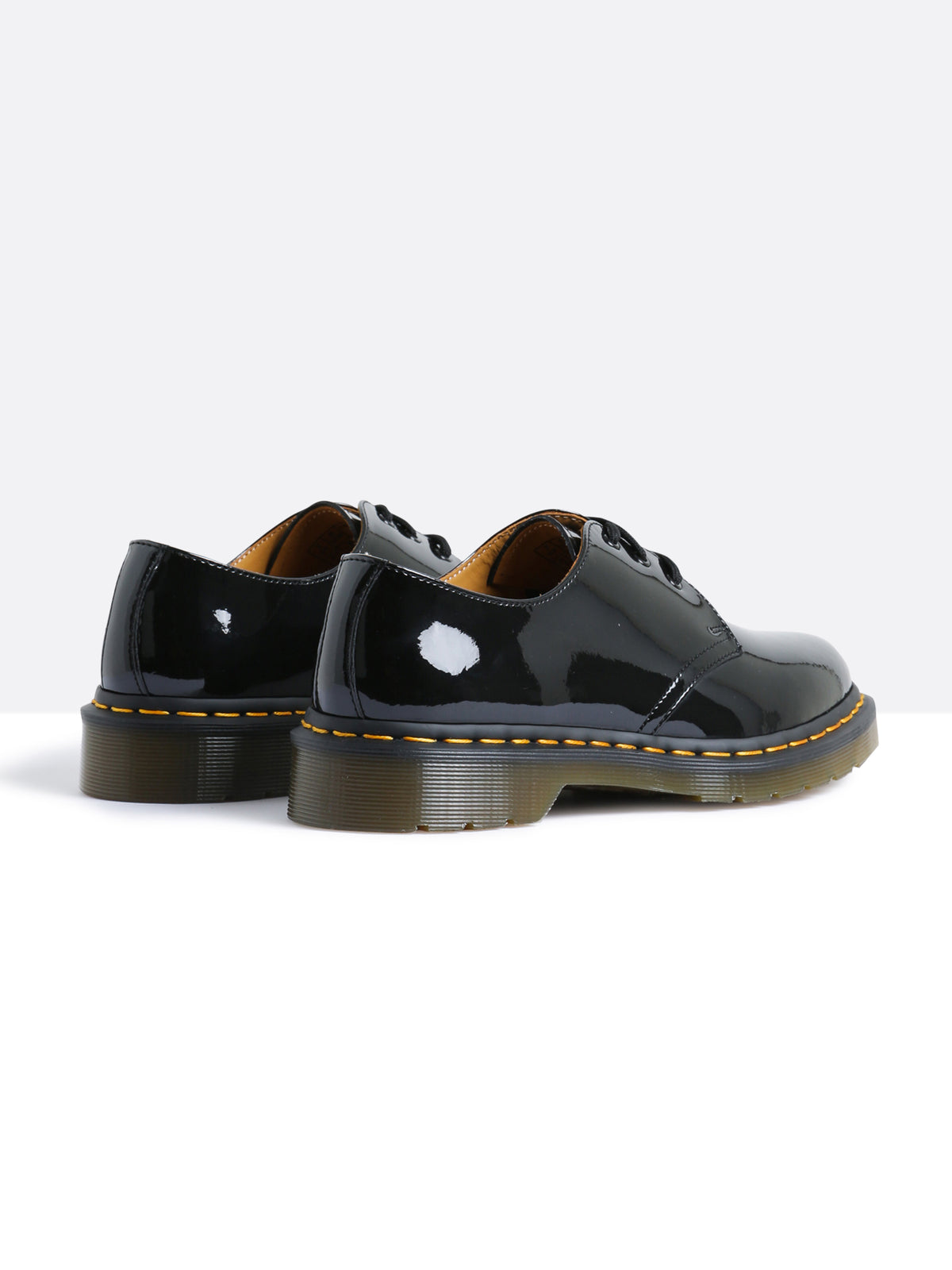 Womens 1461 3 Eye Shoes in Black Patent