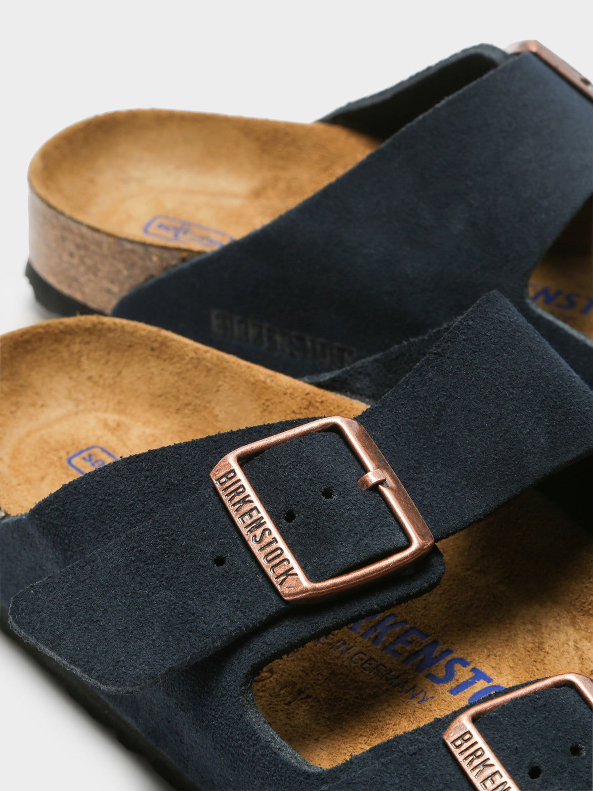 Unisex Arizona Two-Strap Sandals in Navy Blue