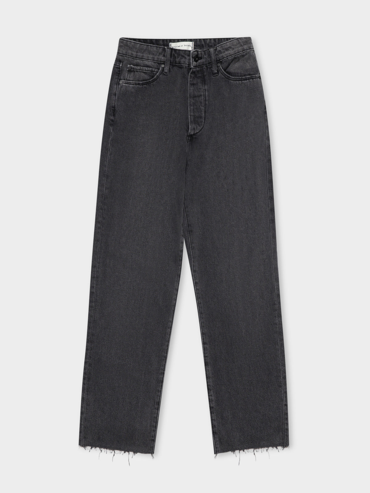 High Nina Cropped Jeans in Worn Black