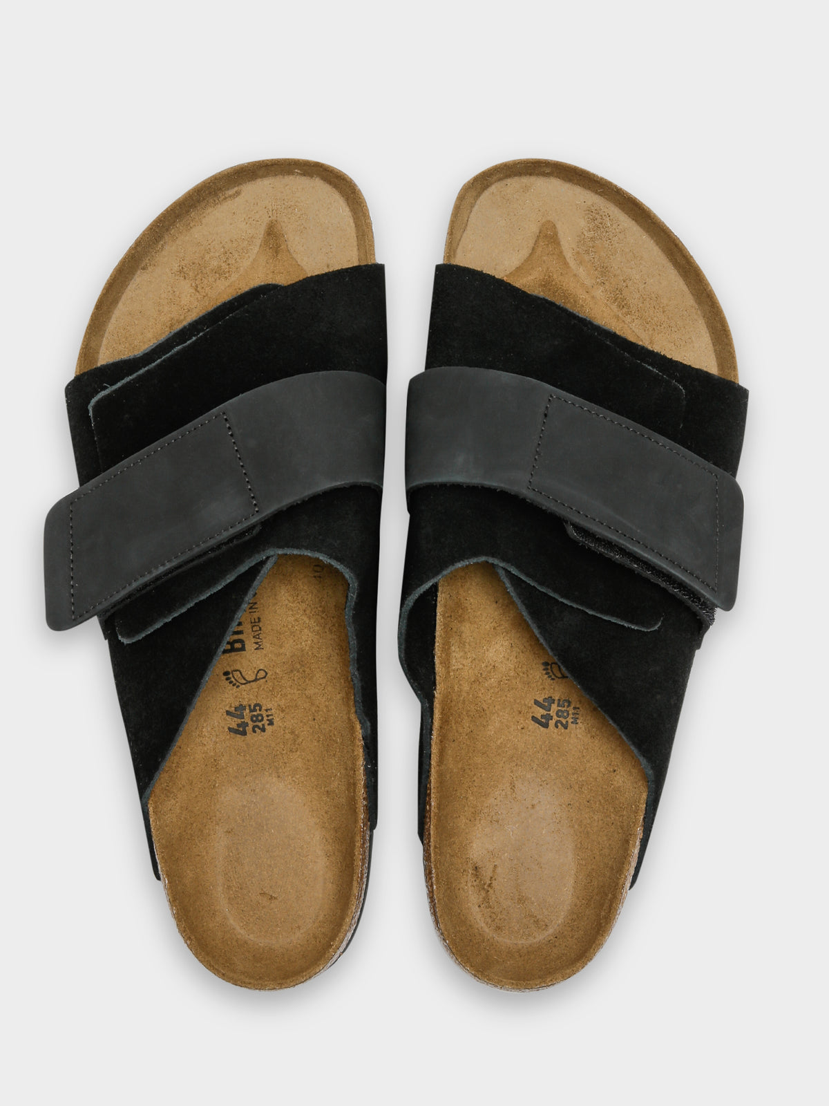Unisex Kyoto Sandals in Black Suede