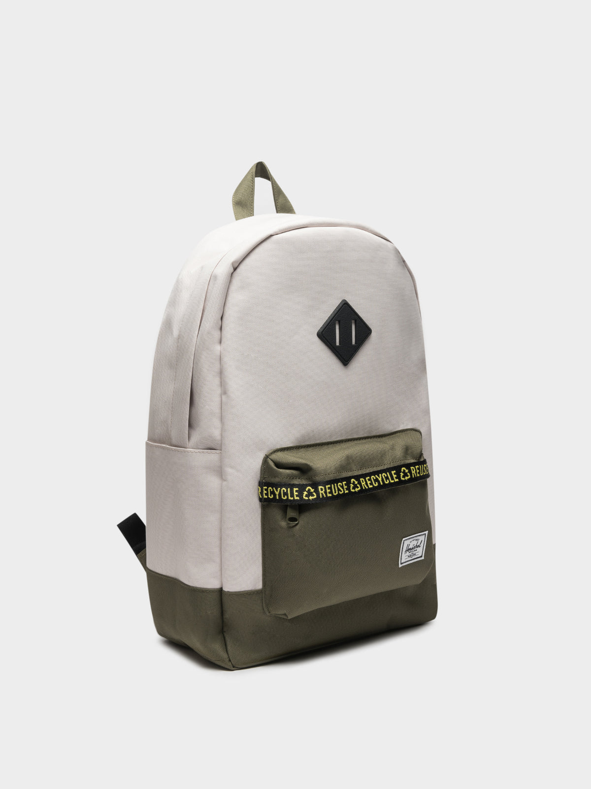 Heritage Recycled Backpack in Off White