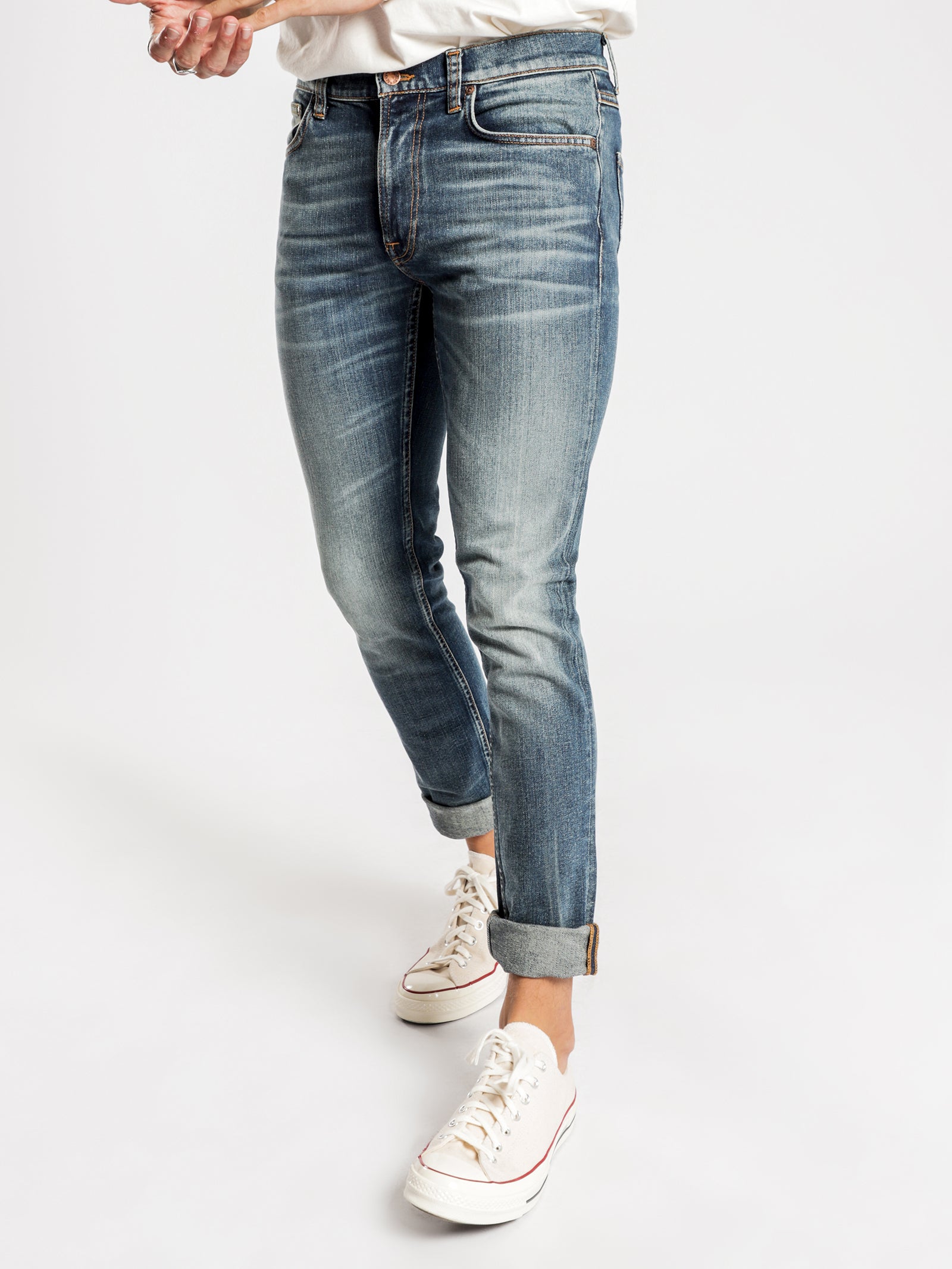 Nudie Jeans Lean Dean Slim Fit Jeans Blue Glue Store