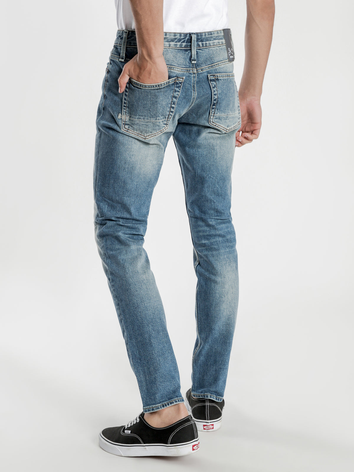 Razor Acsubl Slim Jeans in Blue Wash Denim