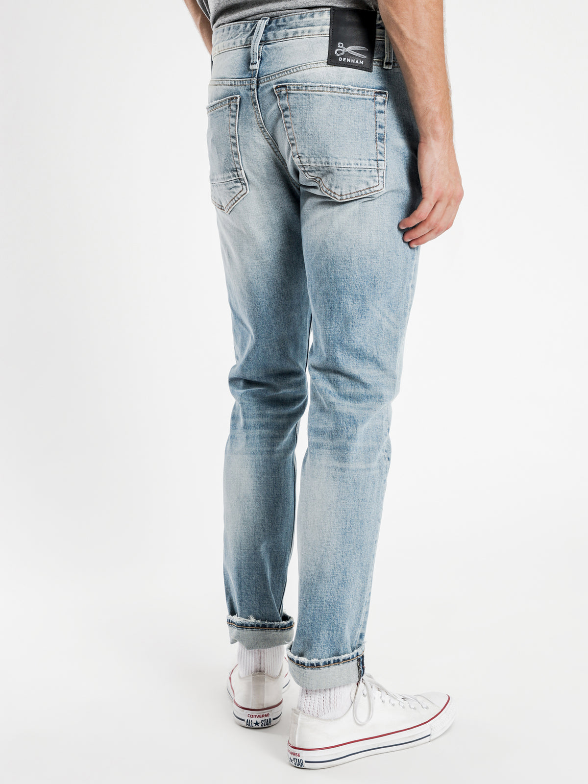 Razor AVBL Slim Jeans in Light Blue Wash Denim