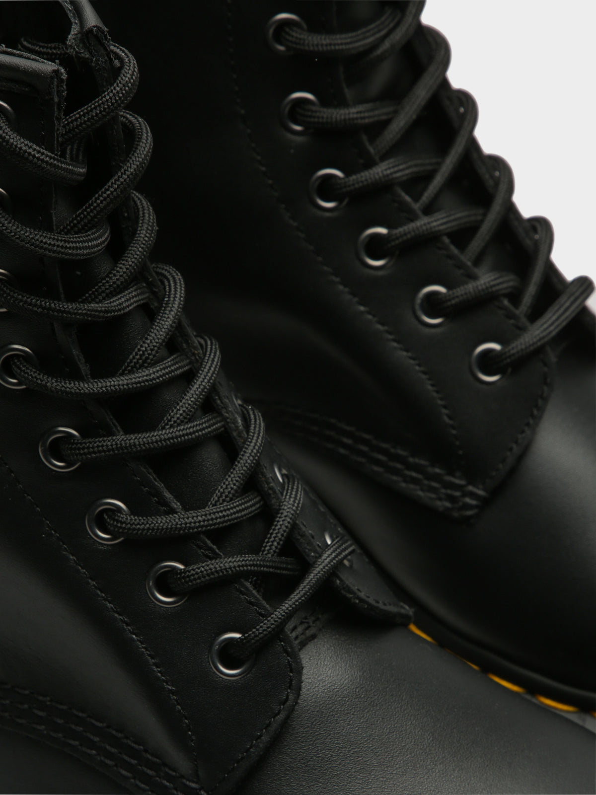 Unisex 1460 Lace-Up Boots in Nappa Black Leather