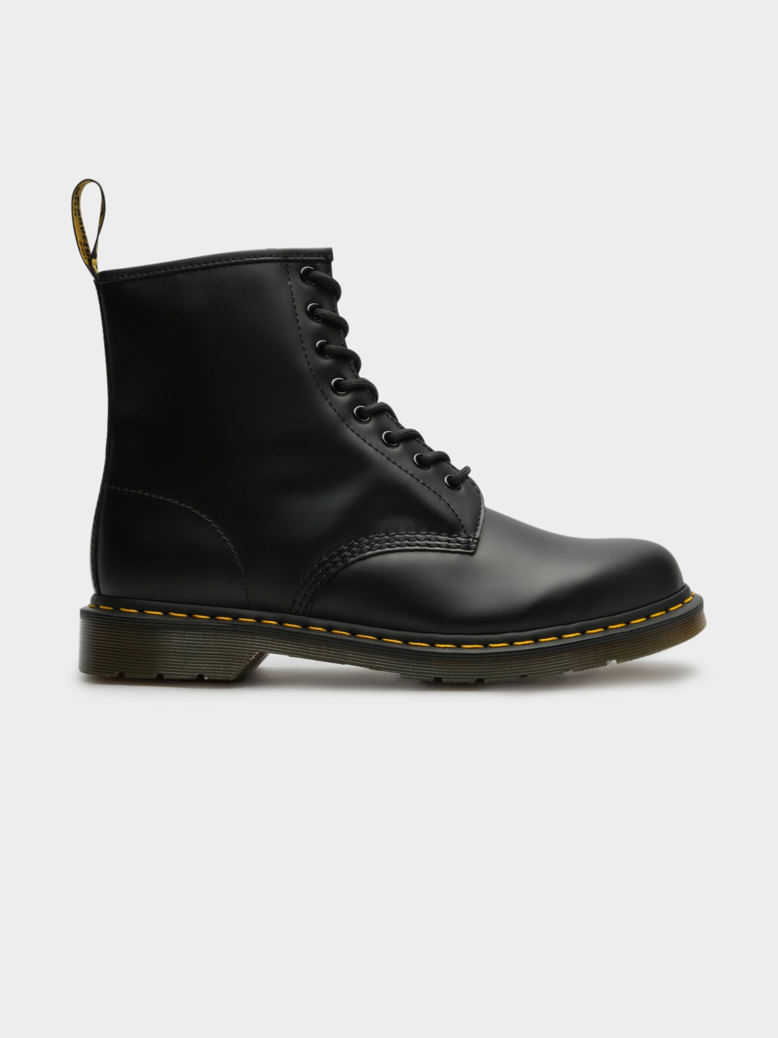 Unisex 1460 Lace-Up Boots in Smooth Black Leather