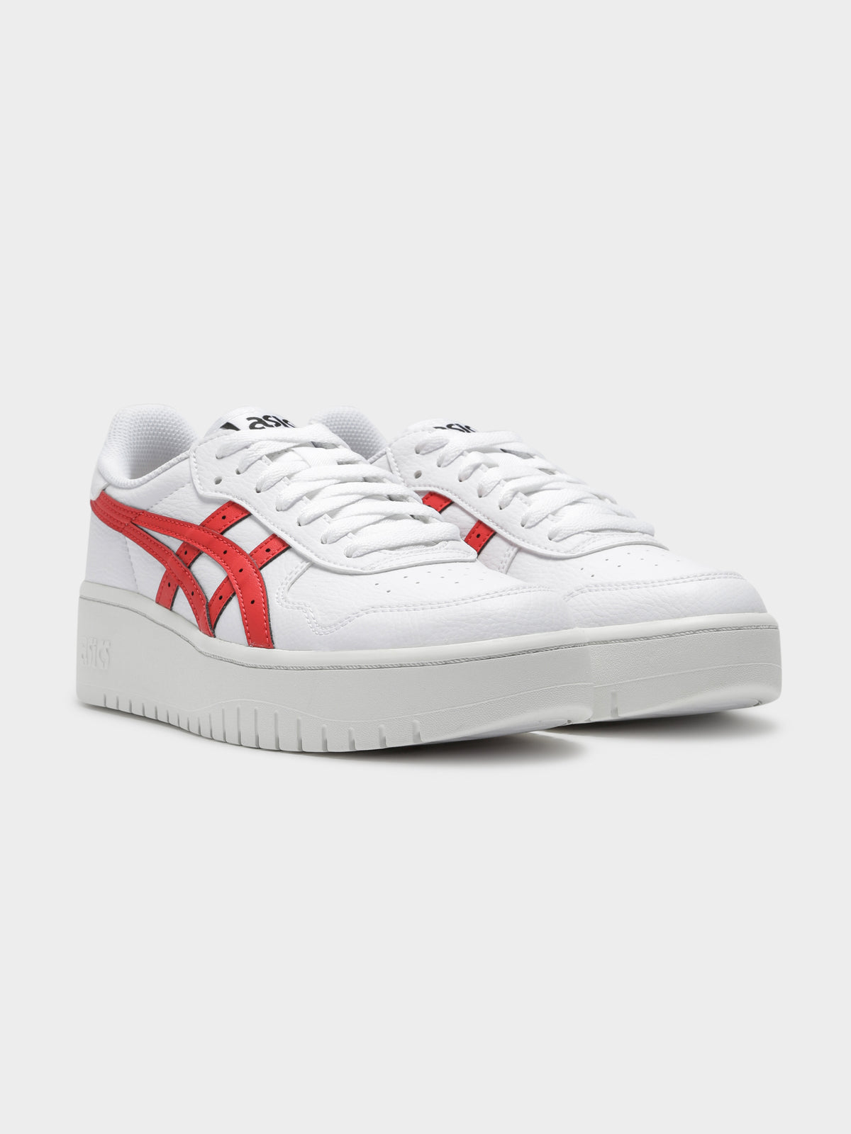 Womens Japan S Platform Sneakers in White &amp; Red