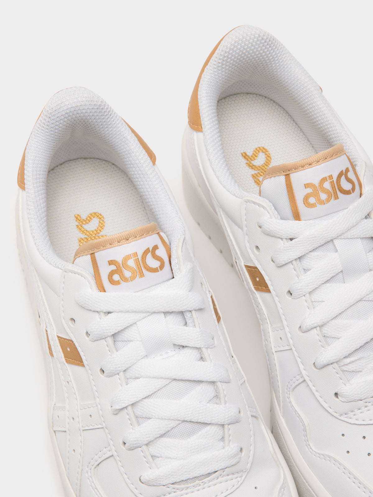 Womens Japan S Platform Sneakers in White &amp; Gold