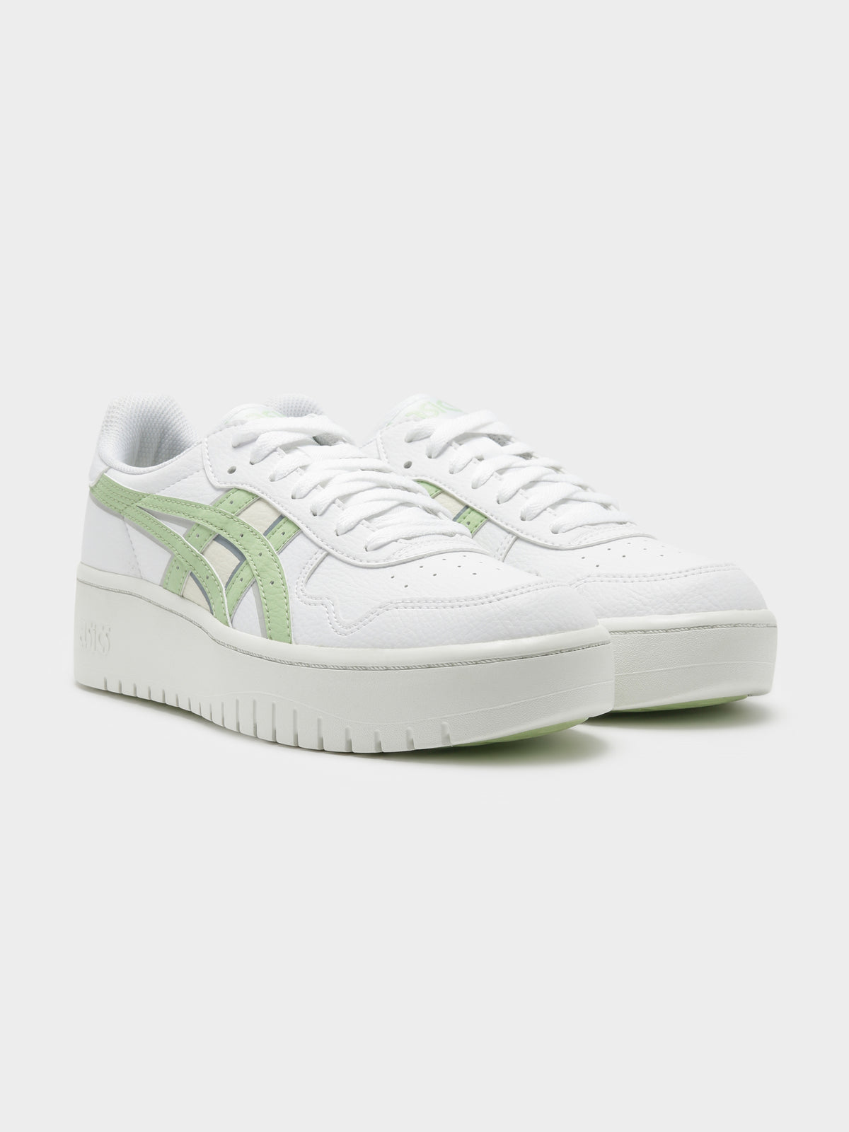 Womens Japan S Platform Sneakers in White &amp; Green