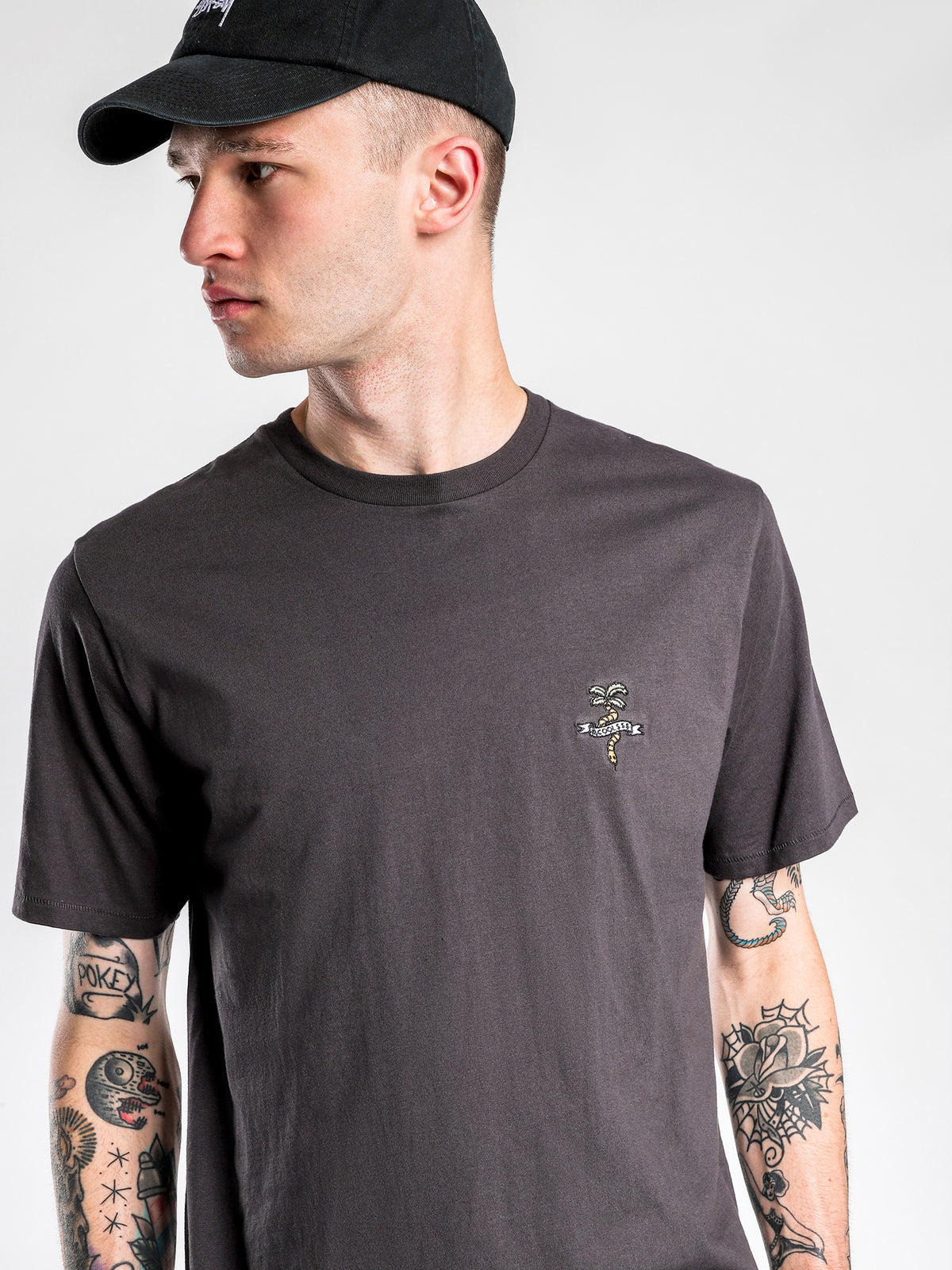 Snake Embro T-Shirt in Pigment Black