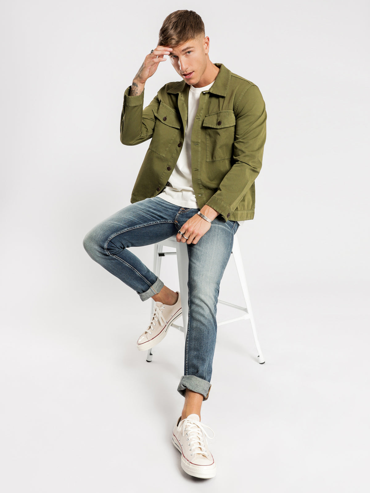 Nudie Jeans Colin Utility Overshirt | Green