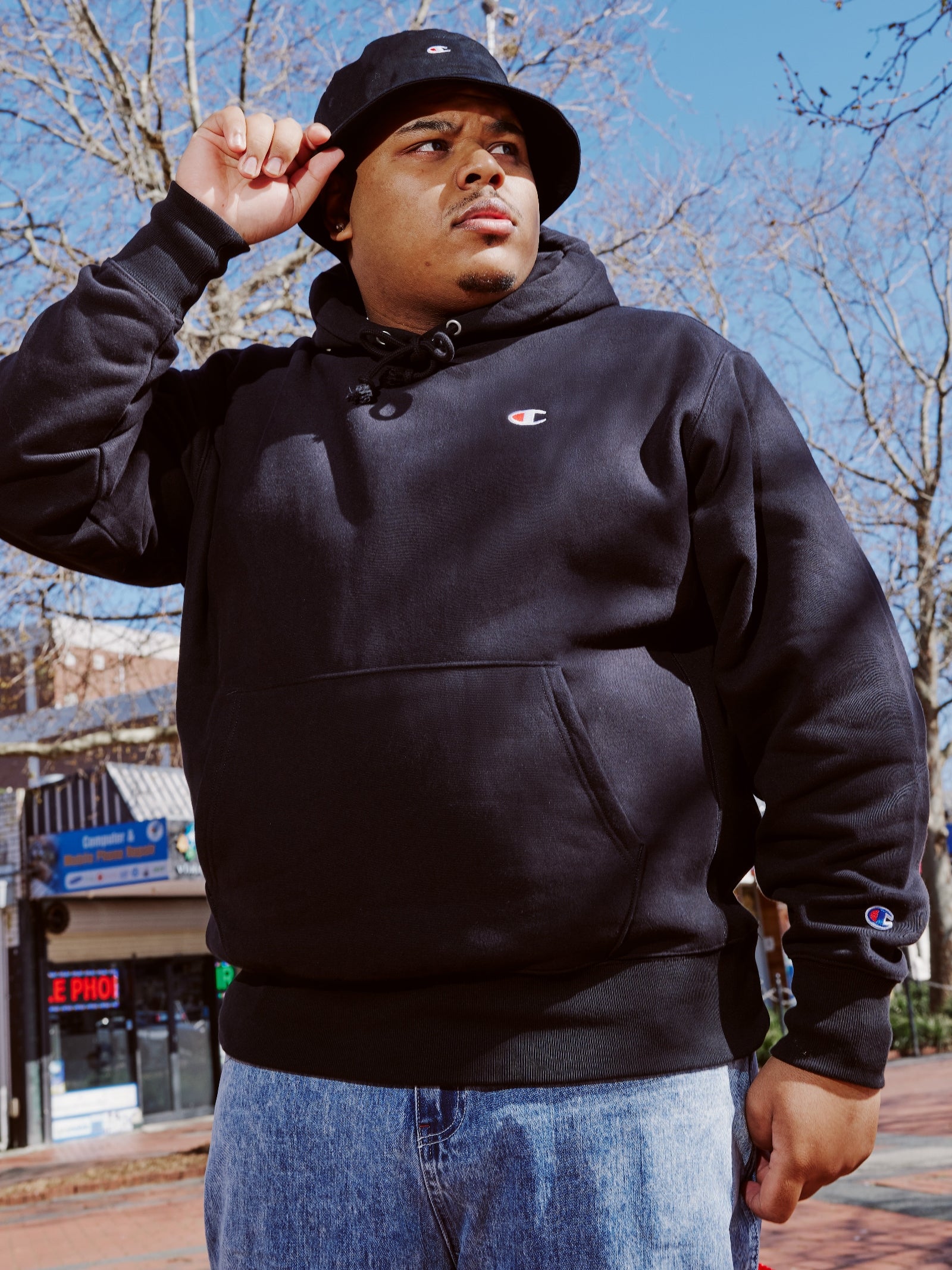 Reverse Weave Hoodie