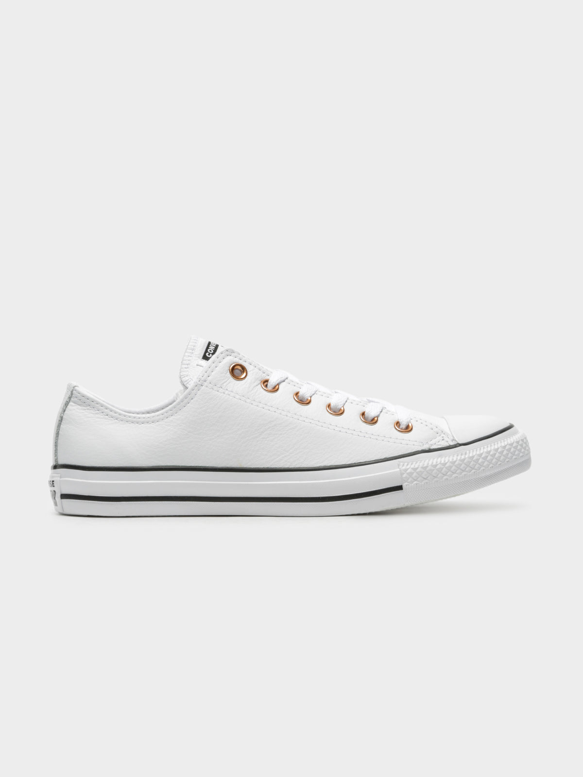 Unisex Chuck Taylor All Star Low-Top Sneakers in White Leather