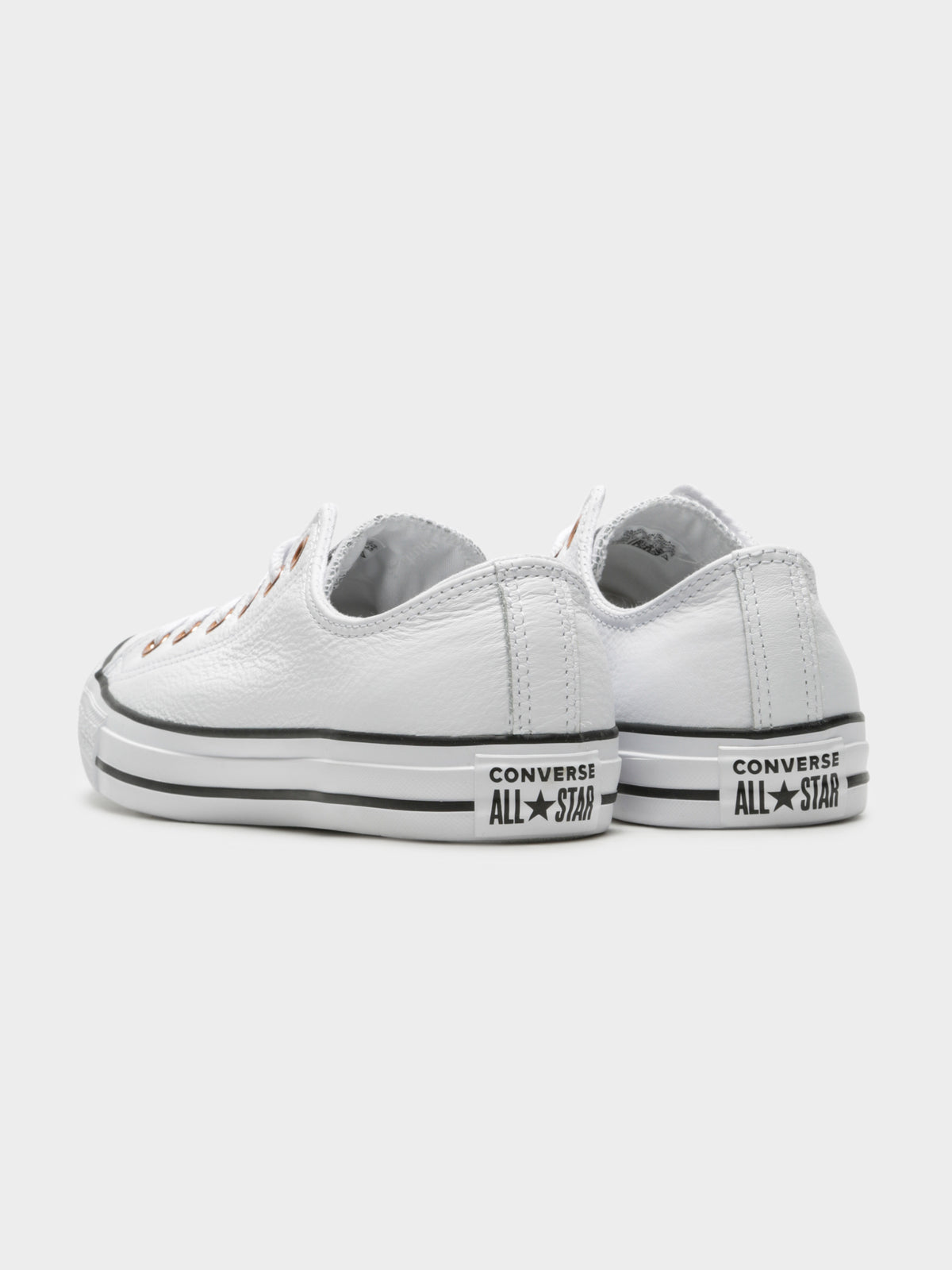 Unisex Chuck Taylor All Star Low-Top Sneakers in White Leather