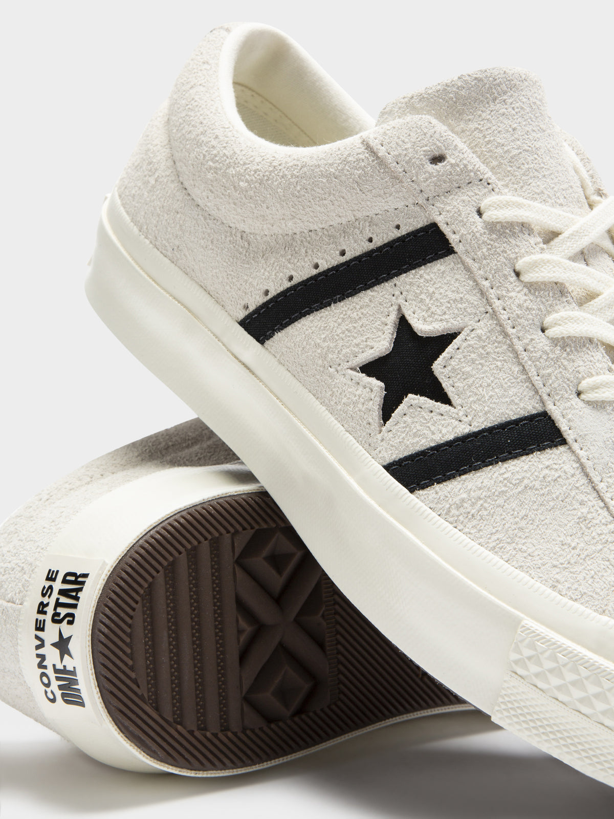 Converse Mens One Star Academy Sneakers | Cream