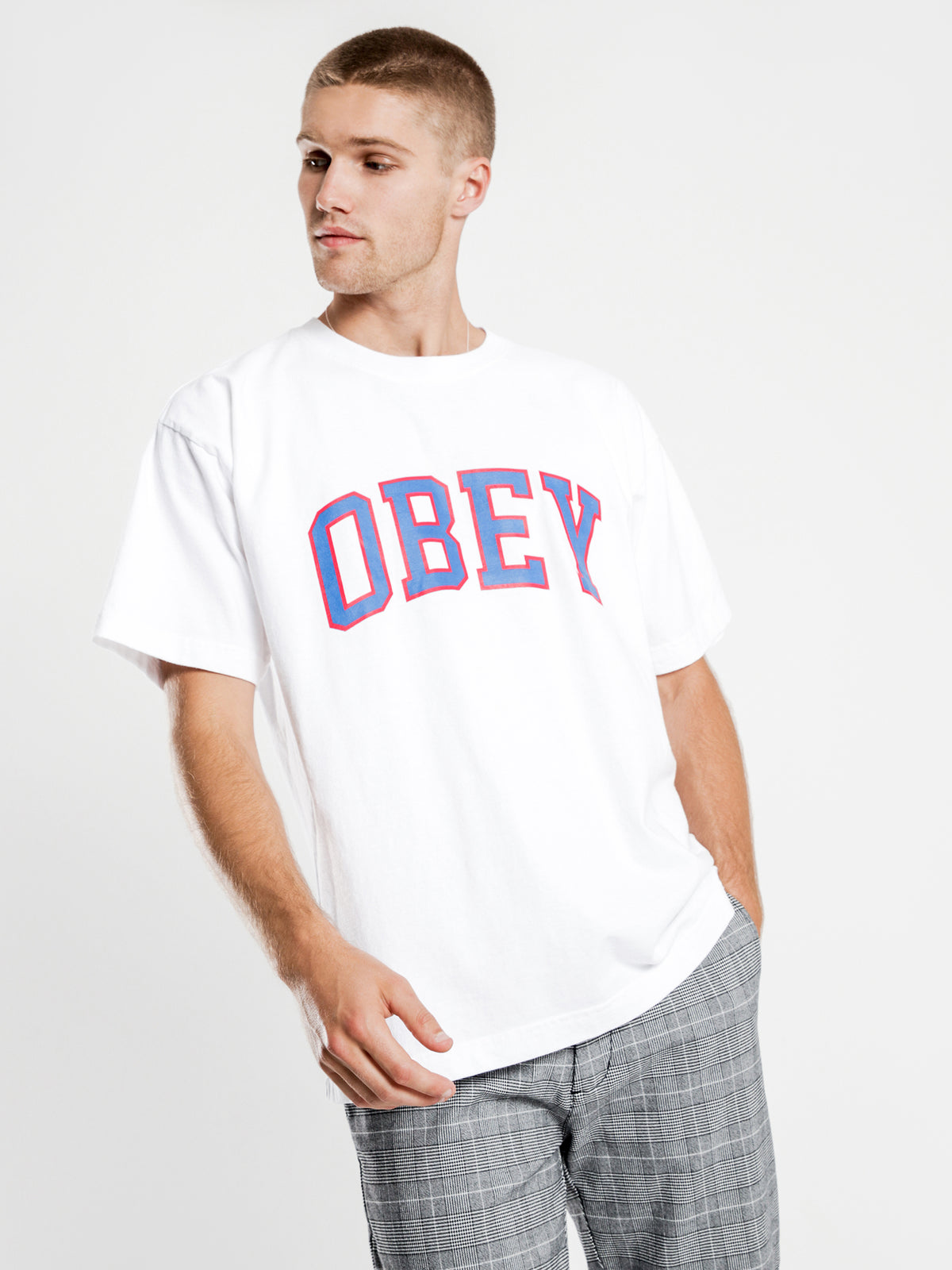 Obey Academic T-Shirt in White