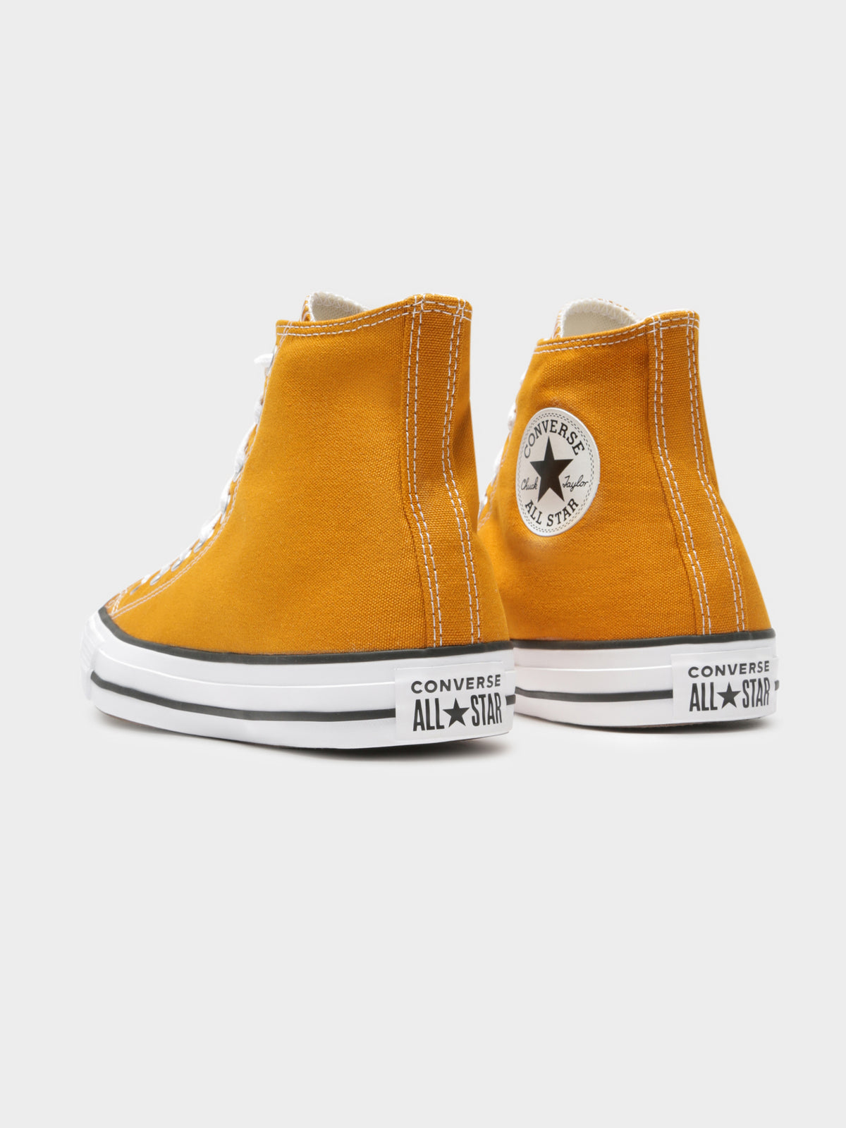 Unisex Chuck Taylor High Top Sneakers in Staffron Yellow