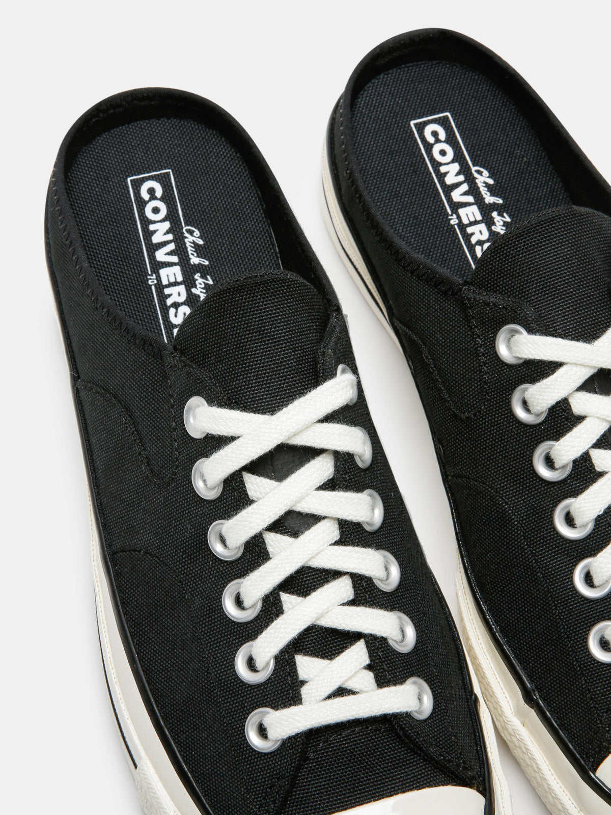 Womens Chuck 70 Recycled Mule in Black &amp; White