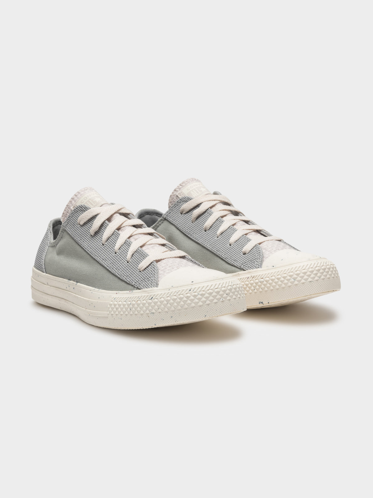 Unisex Chuck Taylor All Star Ox in Grey and Off White