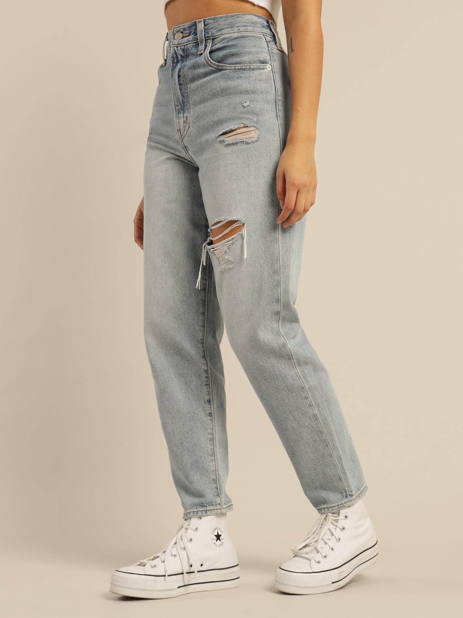 High Loose Tapered Jeans