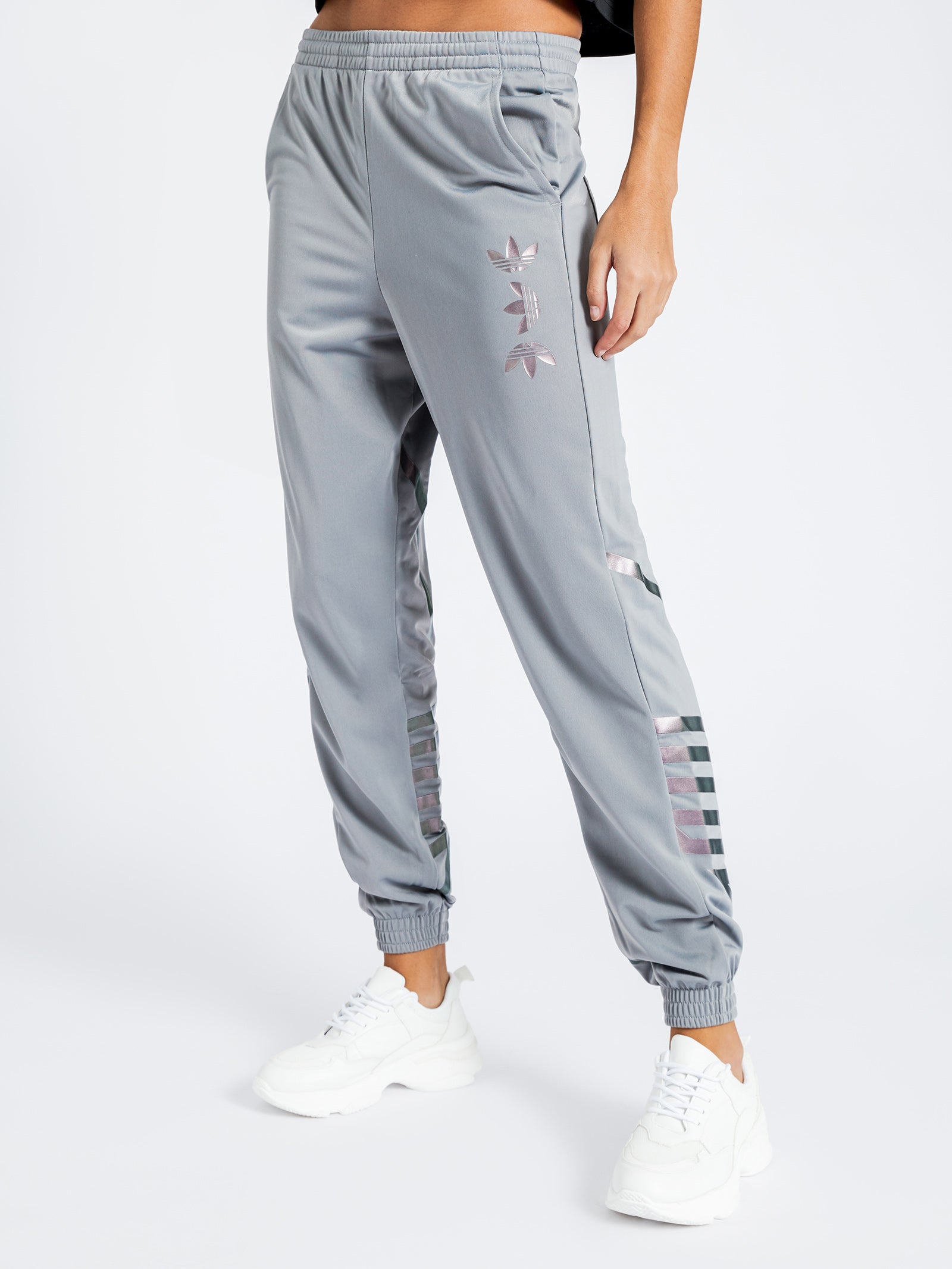 Adidas Originals Large Logo Track Pants in Grey Grey Glue Store
