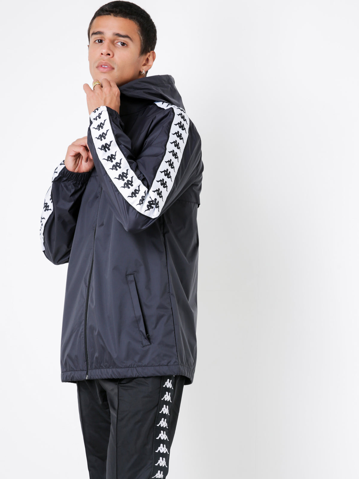 Kappa Banda Dawson Jacket | 901-Black-White
