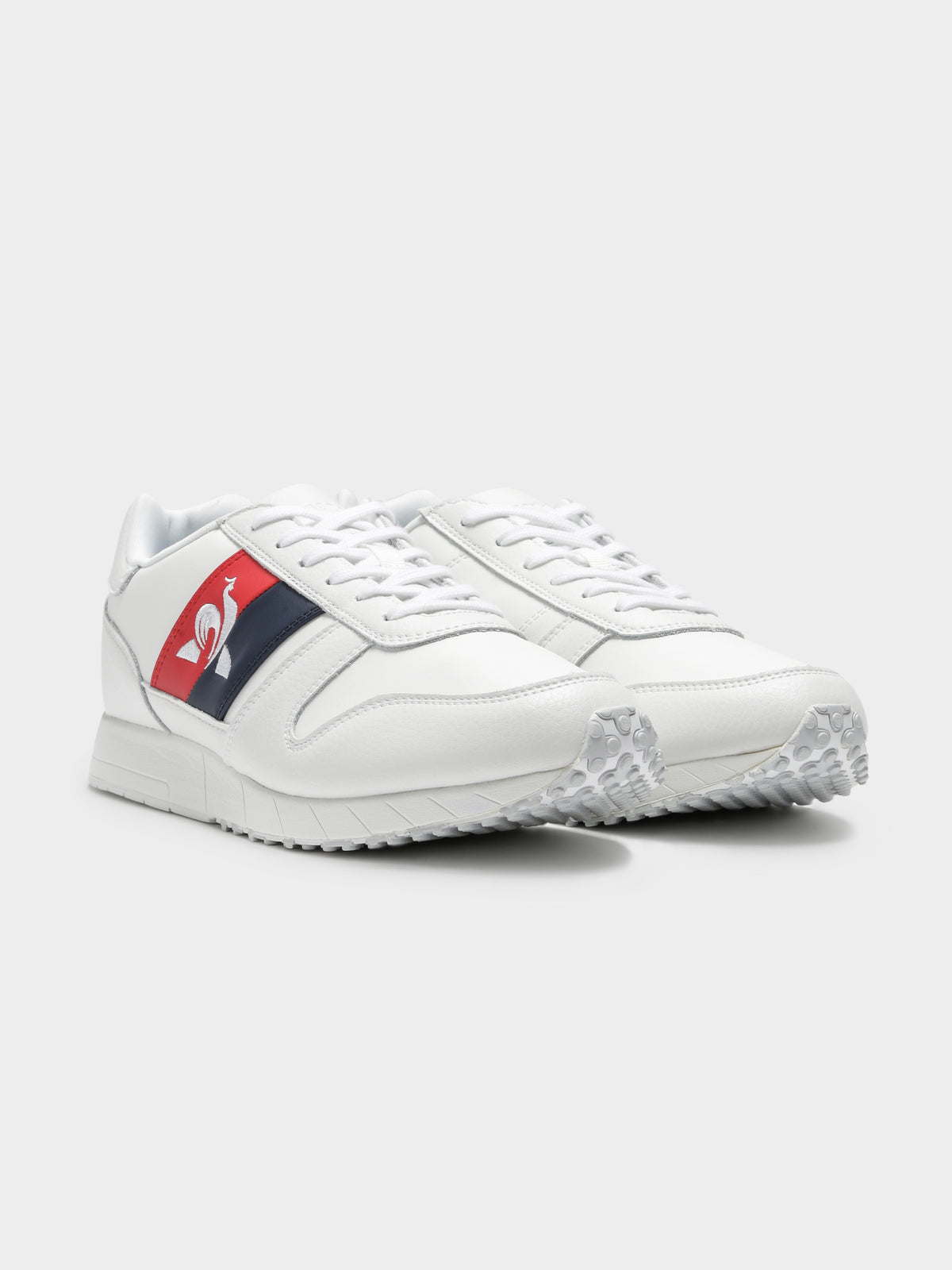 Mens Jazy Classic Flag Sneakers in Optical White