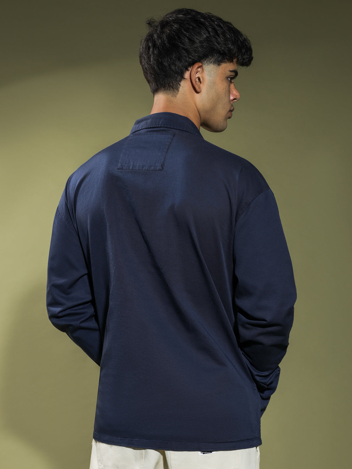 Casual Cotton Jacket in Twilight Navy