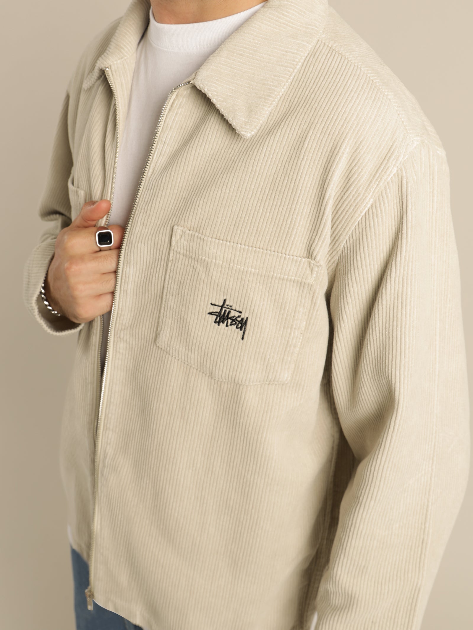 90s USA製 OLD STUSSY corduroy jacket 90s USA製 Stussy corduroy zip