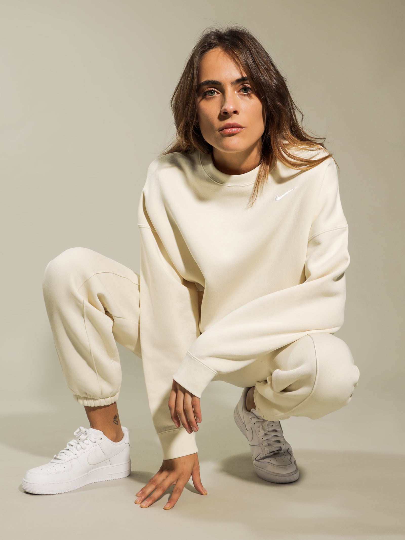 Nike Crew Fleece Sweatshirt Coconut Mi | Glue Store