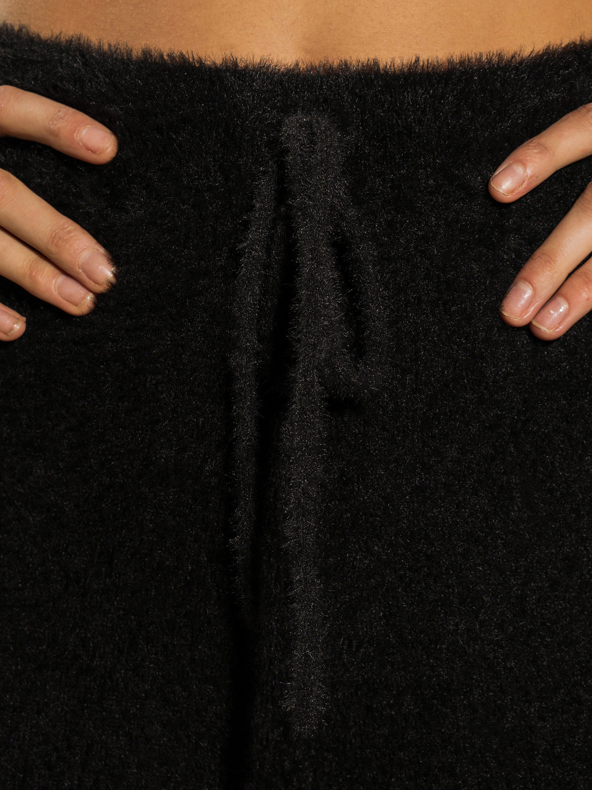 Faye Knit Trackpants in Black