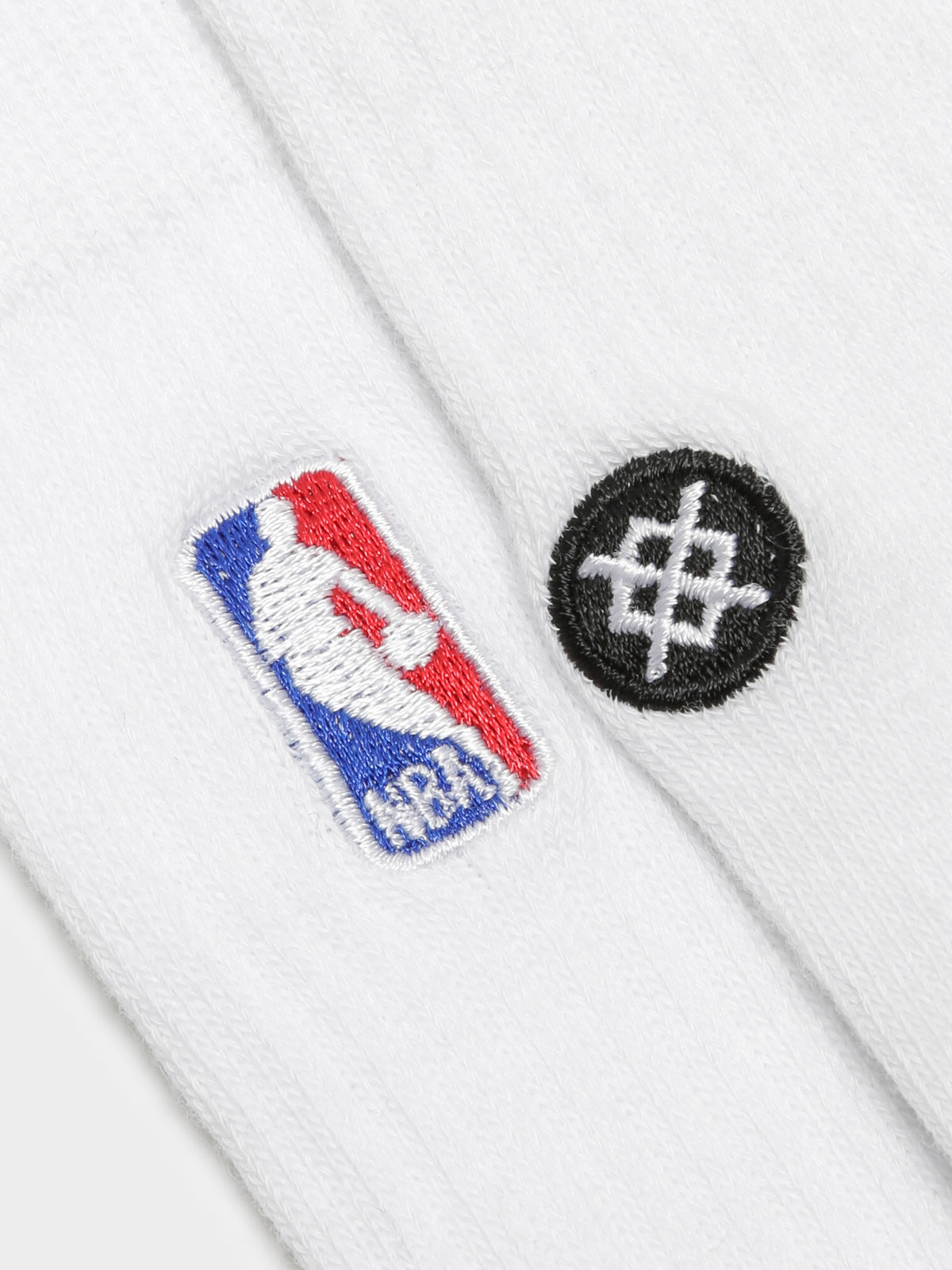 NBA Logoman Crew Socks in White