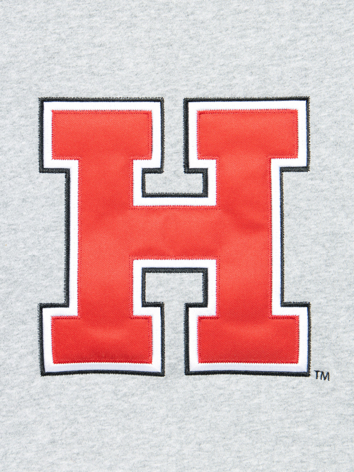 Harvard Big Logo Fleece Crew in Grey Marle