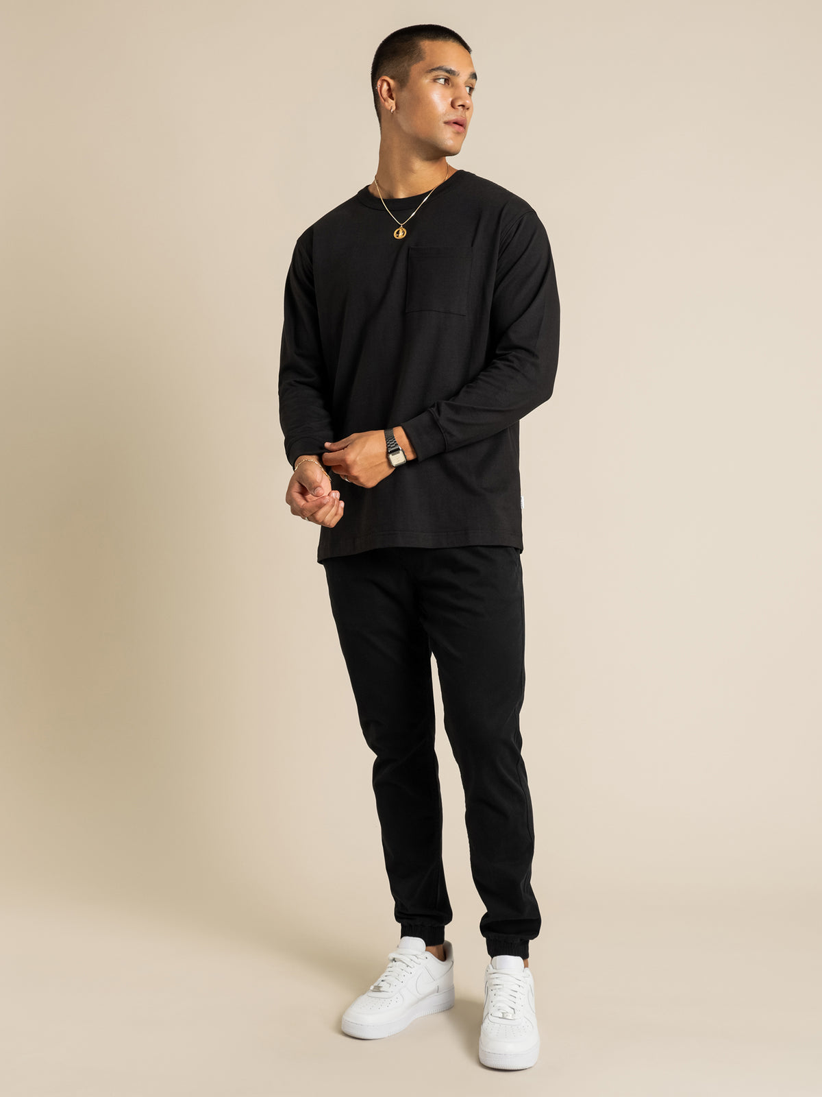 Article One Heavyweight Longsleeve Crew | Black