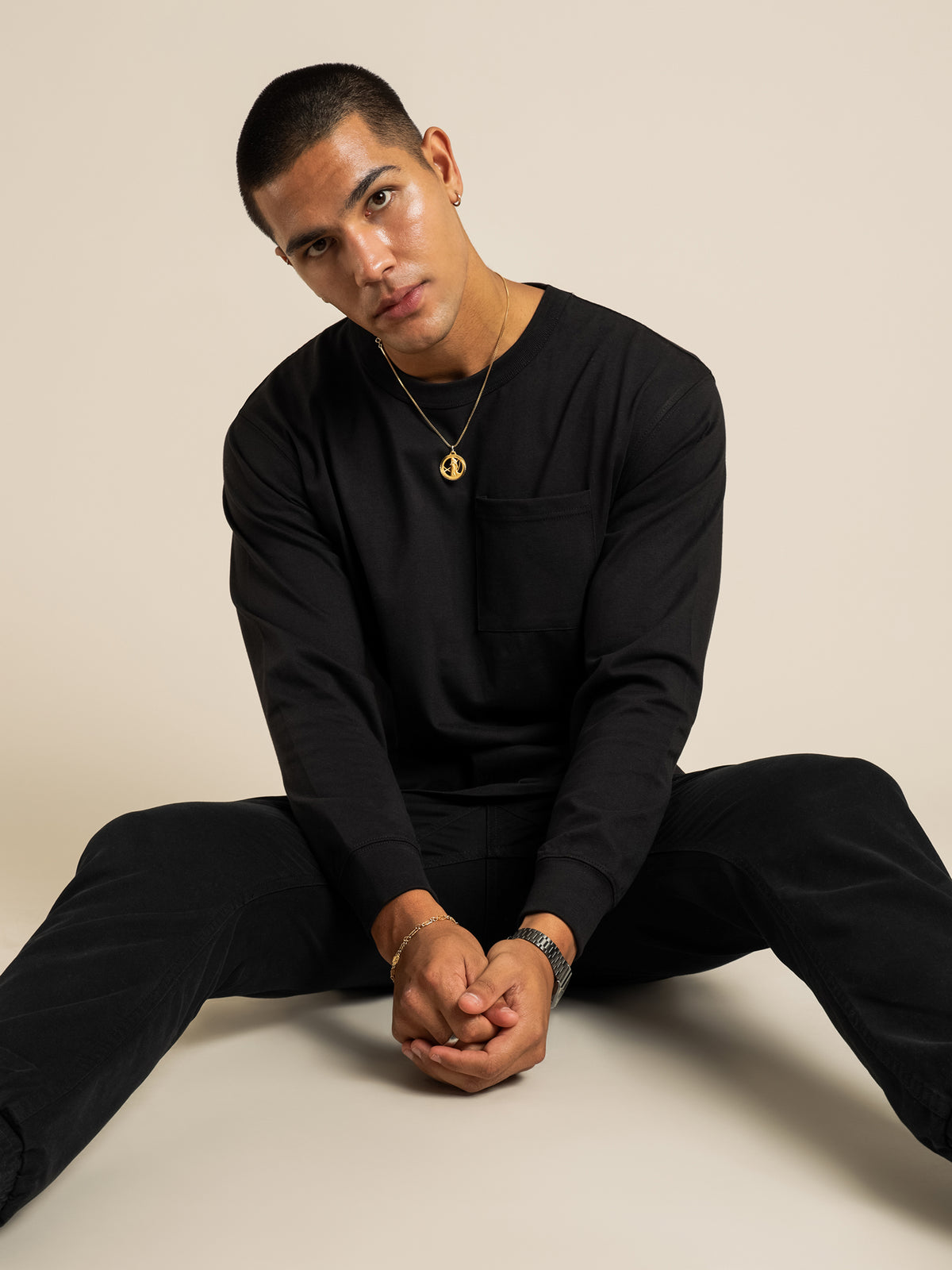 Article One Heavyweight Longsleeve Crew | Black