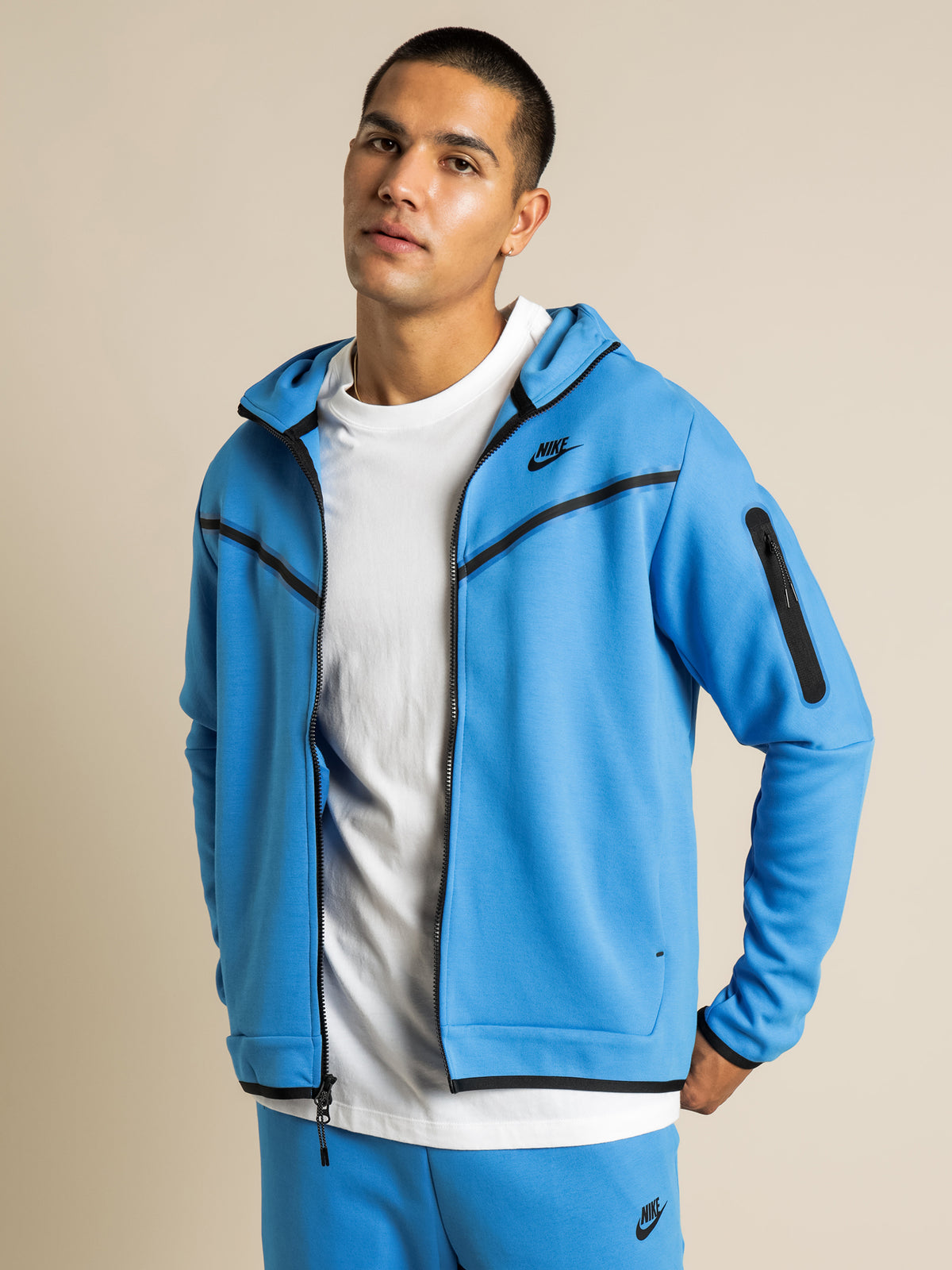Tech Fleece Hooded Jacket in Photo Blue