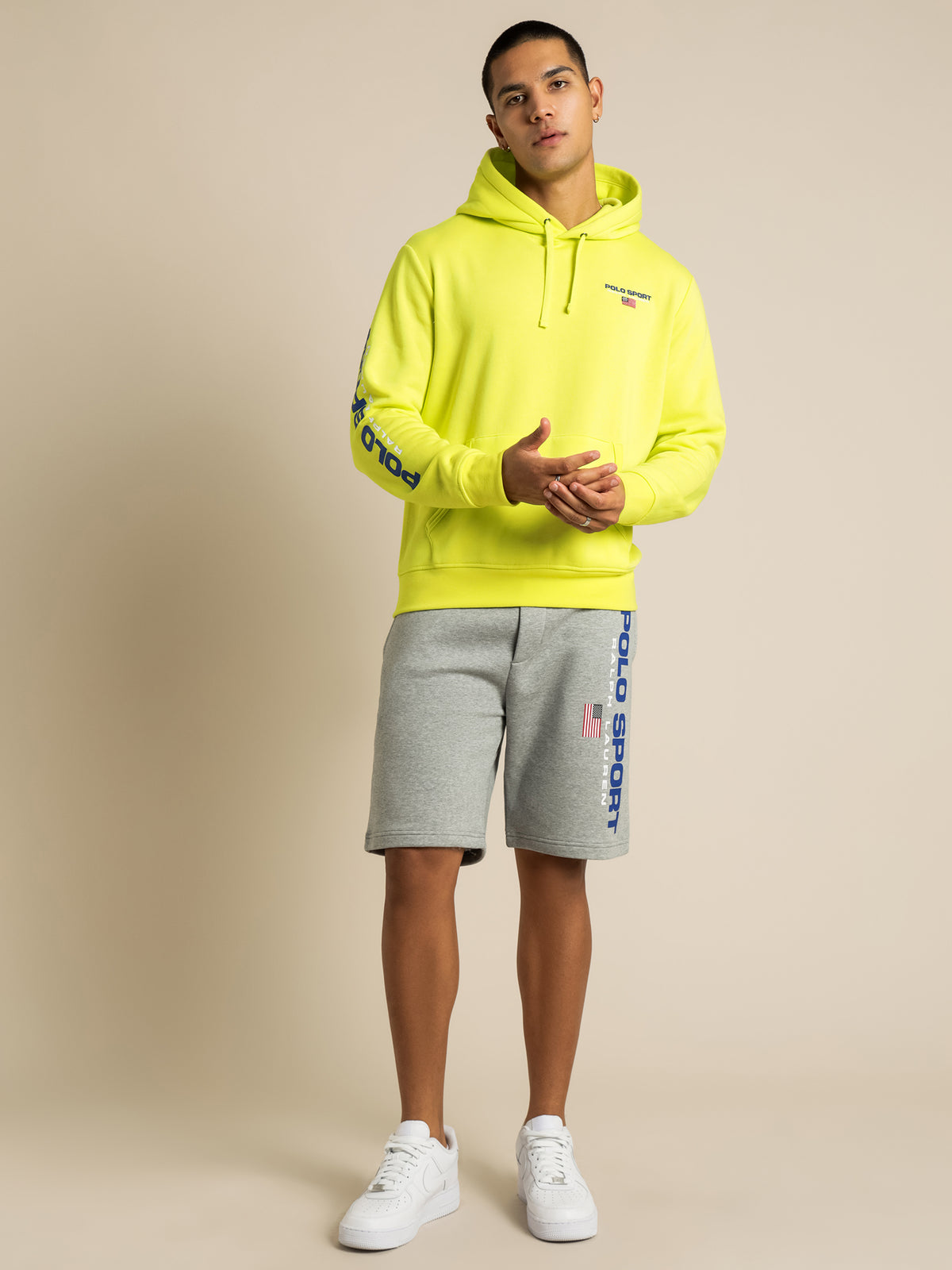 Popover Hoodie in Lime