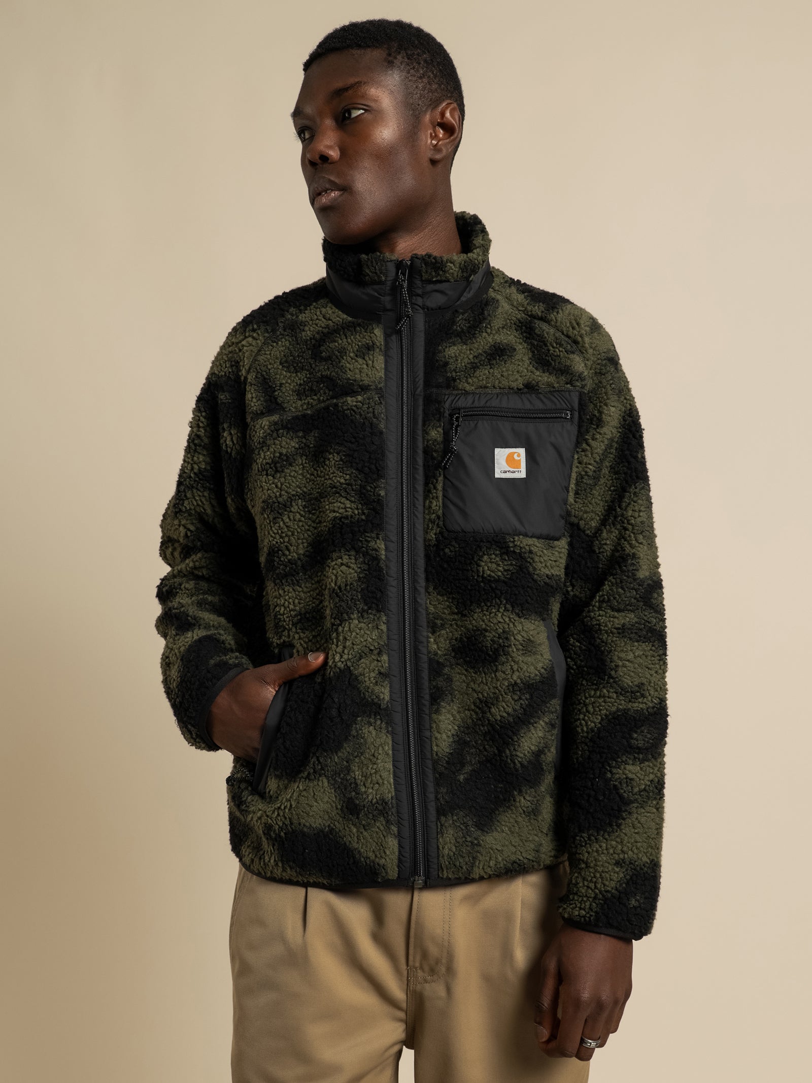 Prentis Liner Sherpa Jacket in Camouflage